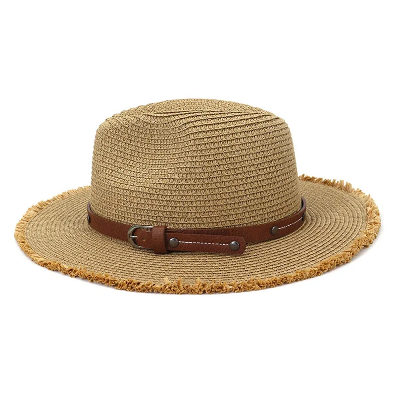 enthusiastic we hijack Vara Femei Pe Cap Pălării Pentru Bărbați Plaja Paie Pălărie Panama Fete De  Moda 2021 Cowboy Accesorii Pescar Vizorul Cataramă De Metal Negru / Pălării  pentru bărbați | Albertshop.ro