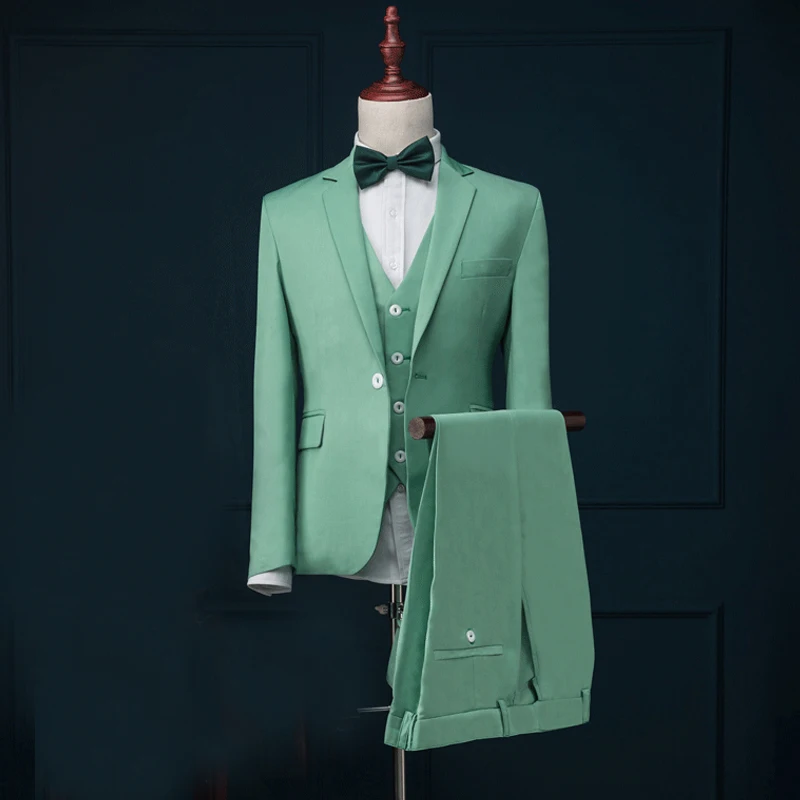 Danube friction Spooky Menta Verde Casual, Costume Pentru Barbati Slim Fit Pentru Balul De  Absolvire 3 Piese Sacou Vesta Cu Pantaloni Cavalerii De Onoare De Nuntă  Smochingul Masculin De Moda Costum 2021 / Îmbrăcăminte pentru