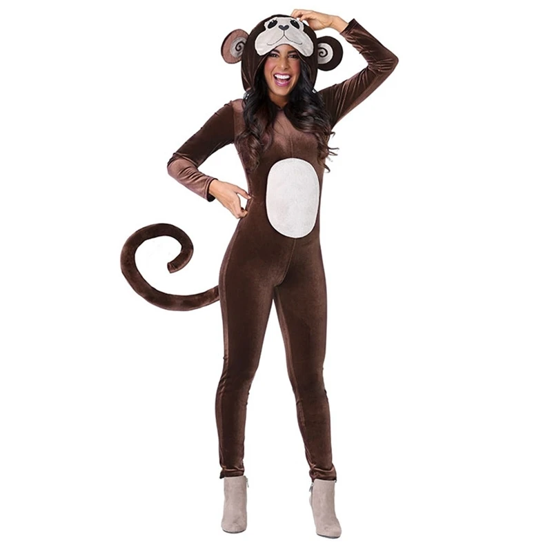 Hurry up Chamber Reverse Noi Maimuță Maro Onesie Pijamale Animale De Iarnă Scutece Adulti Halloween  Banana Cosplay Costum Petrecere Cadou Pentru Femei / Costume pentru femei |  Albertshop.ro