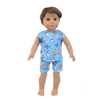 Papusa Tinuta Casual Pijamale cu Chiloți De 18 Inch American&43 Cm-Născut Generație Haine Papusa Accesorii Fata rusă DIY Jucărie
