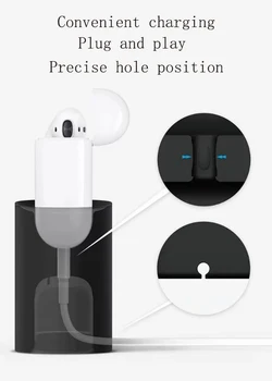Pentru Apple AirPods 2 1 Silicon Stand de Încărcare Stil Simplu Plug and Play AirPods Pro Charger Pad All-inclusive Cască Caz