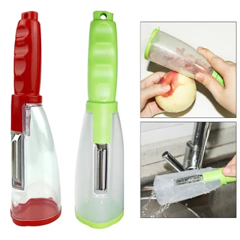 1 buc Oțel Inoxidabil Fructe aparate de curațare cu Recipient multifuncțional Peeling Mașină pentru Cartofi Morcov cu Mere