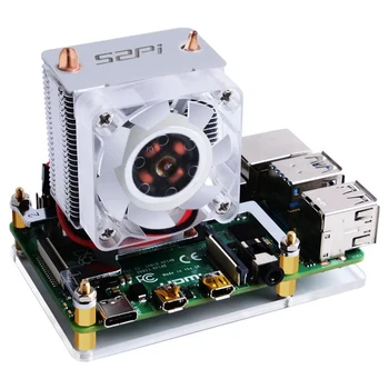 Pentru Raspberry Pi 4 Caz cu Ice Tower Cooler CPU Fan,cu Ventilator radiator Fan Orbire RGB Fan Heat-Pipe-Turn