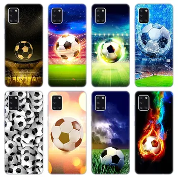 Fotbal minge de Fotbal Caz Moale pentru Samsung Galaxy A02 A10 A11 A12 A20 A20E A21 S A22 A30 A31 A32 A01 Core Capac de Silicon