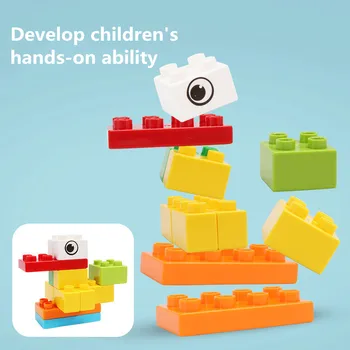 Fierbinte de Vânzare Clădire Mare, Bloc Jucarii pentru Copii Compatibil cu Duploed DIY Cărămizi de Învățare Jucării Educative pentru Copii mici