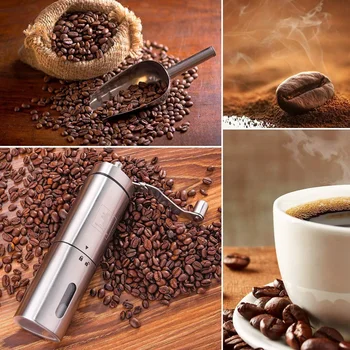 Mașină de cafea Bucătărie din Oțel Inoxidabil Manual Manivela Reglabilă Bean Mill Rasnita de Cafea Bucătărie cafea instrumente кофемолка