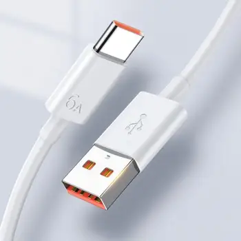 Tip-C Cablu USB Cablu de Încărcare 6A 66W TIP C Cablu de Date pentru xiaomi Nota samsung Telefon Mobil USB Cablu de Sârmă