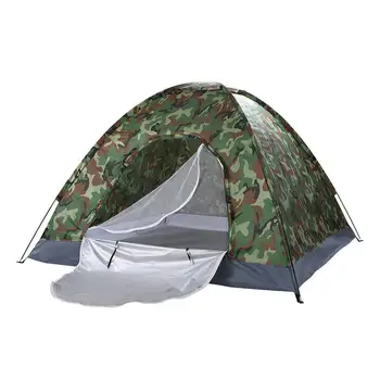 Rezistent la apa 3-4 Persoana Familie Dome Cort de Camping Camuflaj Drumeții în aer liber Portabil 200*200*120cm