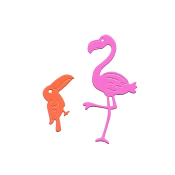 Flamingo Tăiere de Metal Moare Scrapbooking Relief Dosare pentru Luare de Card Ambarcațiuni Stencil Hobby Matrite Stantare