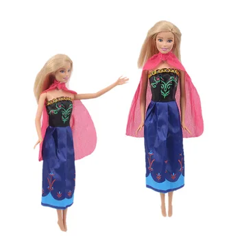 Barbie Papusa Accesorii Dsiney Elsa Printesa Rochie de Desene animate Haine Pentru Papusa Casual Uzura de zi cu Zi Haine Fete Cadou ping