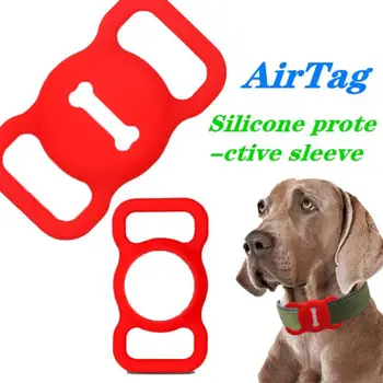 Pentru Airtags de Urmărire Silicon de Caz Pentru Câine Pisică Moale Anti-pierdere Apple Aer Tag-uri de Silicon de Caz Pentru Hangable Tracker Protector Cazuri