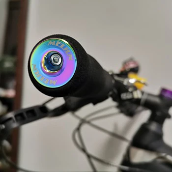 2 buc 22-24mm Biciclete Prindere Ghidon, Capac din Aliaj de Aluminiu de Blocare Munte MTB ghidon Grip End Prize Pentru Accesorii pentru Biciclete