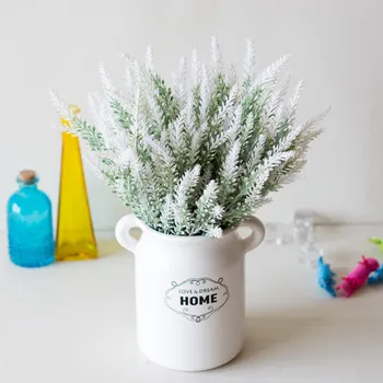1 Pachet Flori Artificiale Romantic Provence Lavender Plastic Nunta Decorative Vaza pentru Decor Acasă Cereale Crăciun Fals Plante