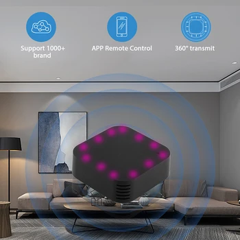 Tuya Smart wi-fi Control de la Distanță IR Cu Senzor de Temperatură Și Umiditate Pentru Aer Conditionat, TV, DVD, AC Lucra Cu Alexa de Start Google