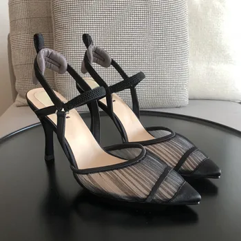 Femei Sandale Tocuri Inalte Pantofi Sexy De Lux De Designer De Brand Femeie Pompe Subliniat Toe Din Piele Tocuri Subtiri Pantofi De Nunta