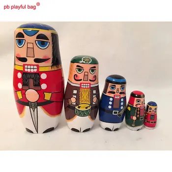 PB Jucaus sac Cinci povestea spargatorul de Nuci umanoid păpuși amuzant costum de lemn jucărie meserii, decorare cadou de Ziua Îndrăgostiților HG05
