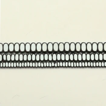 Naturale Verticală Dreptunghi Forma Hematit Negru Piatra Liber Margele Spacer 2x4 3x5 4x8MM 15