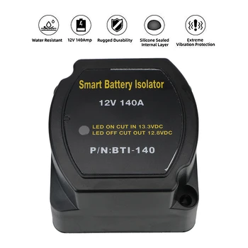 LEEPEE Tensiune Sensibile Split Taxa 12V 140A Taxa de 2 Baterii Banca Releu VSR pentru Rulote Auto Smart Battery Izolator