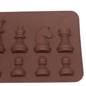 Mucegai silicon Internațională de Șah Ciocolata Instrumente de Copt Non-stick Silicon Matrite Tort Jeleu Bomboane Matrite Gadget-uri de Bucătărie Matrite