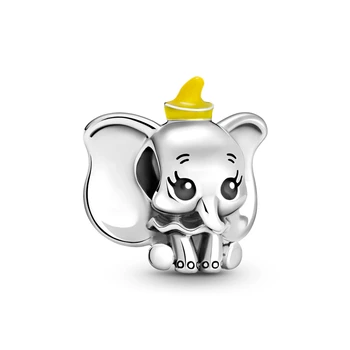 2021 ARGINT 925 Farmecul Margele Mici drăguț elefant se Legăna Farmecul Original se potrivesc Brățară Pandora din argint 925 bijuterii