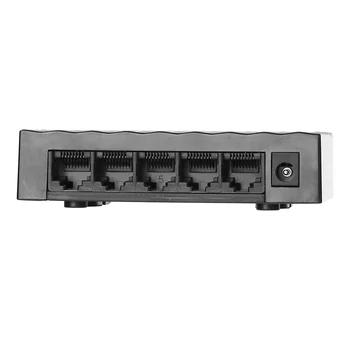 5 Porturi Gigabit 10/100/1000Mbps RJ45 Ethernet Desktop Switch de Rețea HUB cu Adaptor de Alimentare pentru Casa Dormitor