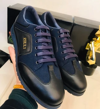 MILIARDARUL Pantofi de piele de Vacă pantofi de sport 2021 primăvară noua moda de înaltă calitate Bărbați Confortabil Europene de dimensiuni mari 40-44 în aer liber