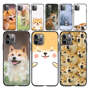 Shiba Inu Zâmbind Câine Silicon Cover Pentru Apple IPhone 12 Mini 11 Pro XS MAX XR X 8 7 6S 6 Plus 5S Telefon Caz SE