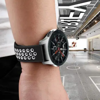 Sport ceas silicon 20/22mm banda curea pentru Amazfit Bip Samsung Galaxy watch 3 41 45 mm benzi de viteze s3 Frontieră/Clasic Active