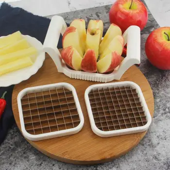Din Oțel inoxidabil de Legume Fructe Cutter Tocătoare de Cartofi Chips-uri de Mere Pere cartofi Prajiti Cutter 3pcs/set de Gadget-uri de Bucătărie
