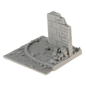 Nevopsită Ruinele zidurilor Model Kit 1:35 Scară de Peisaj in Miniatura DIY Aprovizionare