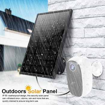 Panou Solar 5W 5V Portabil Taxa de Reglementare în aer Liber Ieșire USB Panou Solar rezistent la apa IP65 Siguranța Familiei Pentru Tuya Camera