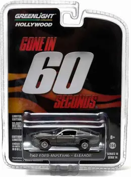 GreenLight 1:64 1967 Ford Mustang Eleanor Hollywood serie Plecat in60 Secunde Limitat turnat metal model de masina