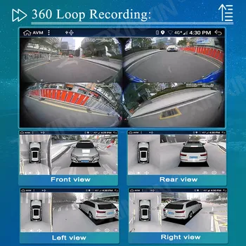 6GB+128GB Pentru Volvo XC60 2009-2012 360 HD Auto Surround View Camera Auto Multimedia Player Stereo Radio-Navigație GPS Panoramică