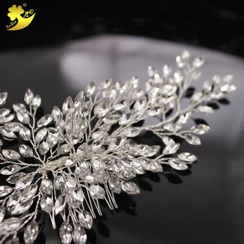 En-gros de nunta Elegant de cristal de mireasa accesorii de par floare decoratiuni de par