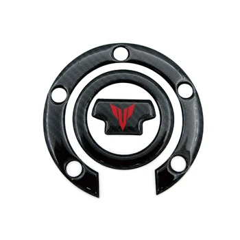 De înaltă Calitate de Motociclete 3D Noi Decal Logo-ul din Fibra de Carbon Rezervor de Combustibil Capac de Autocolante Pentru Yamaha R1 R6 FZ6R FZ1S FAZER FZ6 FZ8 XJ6