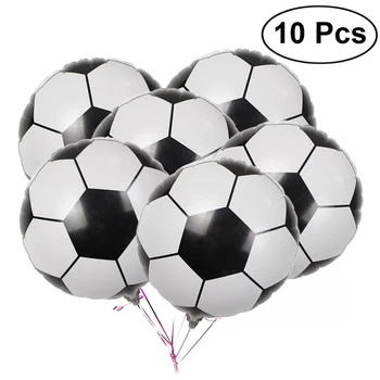 10buc Petrecere Folie de Fotbal Baloane de 18 Inch din Aluminiu de Fotbal Metalice Mylar Pentru Copii, Băieți Și Fete Ziua de naștere Partidul Decor