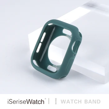 Bomboane Moi Ceas Silicon de Caz Pentru Apple Watch serie se 6 5 4 3 2 1 44mm 40mm iWatch6 Bara de protecție Ecran Protector Acoperă 42mm 38mm