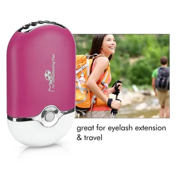 Electrice Portabile, Ventilatoare USB Reîncărcabilă Portabile Mini Ventilator Aer Condiționat Pentru Extensii de Gene & Travel