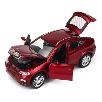 1:32 BMW X6 SUV Aliaj Masina Diecasts & de Jucărie Vehicule de Jucărie Mașină de Metal de Colectie Model de Masina Mare Model de Simulare Jucării Pentru Copii Cadouri