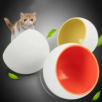 Capsulă Spațială Tăiat Oblic Design Ceramică Boluri Pentru Animale De Companie Pisica Drăguț Cățeluș Alimentare Udare Provizii De Alimente Container