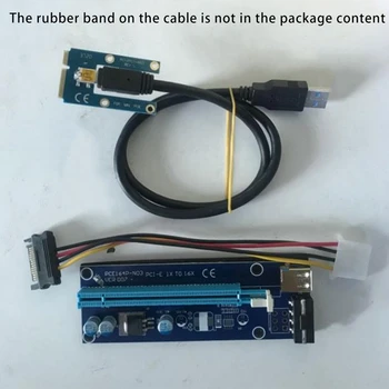 USB 3.0, Mini PCI-E cu PCIe PCI Express 1X la 16X Extender Coloană Raiser Card Adaptor SATA 4Pin Cablu de Alimentare pentru BTC Mining
