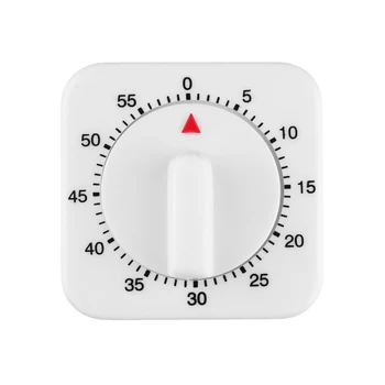 Bucătărie Timer Conta în Jos de Alarmă Memento Pătrat Alb Forma Timer Mecanic pentru Alimente Cronometre de Bucatarie Conta în Jos de Alarmă Memento