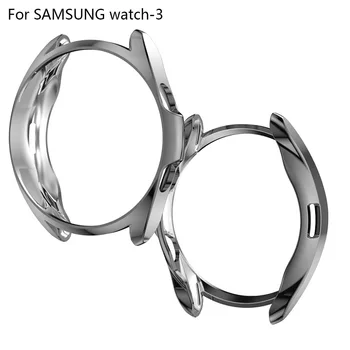 Caz Pentru Samsung galaxy watch 3 41mm 45mm capacul barei de protecție Accesorii Protector Plin de acoperire de silicon de Protecție a Ecranului