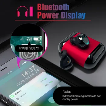 KPHRTEK 1 BUC căști Bluetooth TWS Căști fără Fir Bluetooth setul cu Cască Stereo Bluetooth Căști Cu Microfon și de Încărcare Cutie