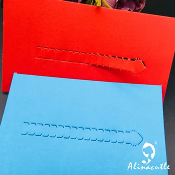 De Metal de Tăiere Mor 3pc Surpriză Fermoar Scrapbooking ambarcațiuni de Hârtie album Handmade Card Cutter Pumn de artă cutter Alinacutle
