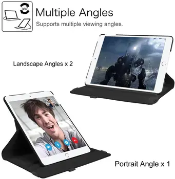 360 de Grade de Rotație Caz pentru iPad Aer 2 Aer 1 PU Piele Smart Stand pentru iPad 9.7