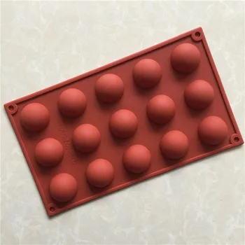 15 Grile Semicerc Silicon Tort Mucegai Matrite de Ciocolata Gheață Tava de Mucegai DIY Hand-made Accesorii de Bucătărie AT60