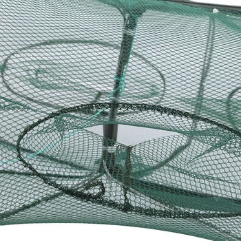 6 Găuri Pliat Portable Hexagon Plasă De Pescuit Raci Pește Automată Capcana Creveti Crap Catcher Cuști De Plasă De Plase