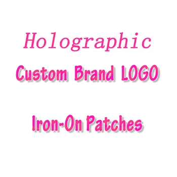Holografic Personalizate LOGO-ul de Brand Fier Pe Transferuri Transferuri de Căldură PVC Patch-uri Pentru Haine de Transfer Termic de Căldură de Vinil de Călcat Autocolant