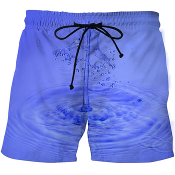Nouă Bărbați personalitate Creatoare picătură de Apă de arta de Imprimare 3D pantaloni de plajă de Vară uscare Rapidă Mens trunchiuri de Înot sport pantaloni scurți de bord